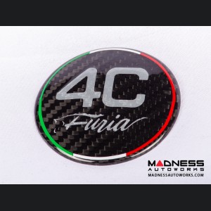 Alfa Romeo 4C Carbon Fiber Badge Cover Kit - Furia